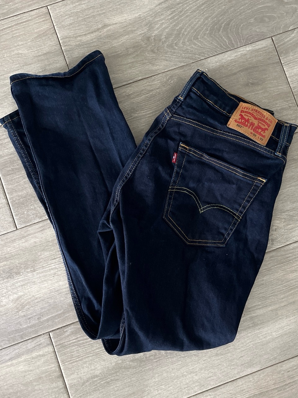 Levi's Navy Blue Straight-Leg Jeans